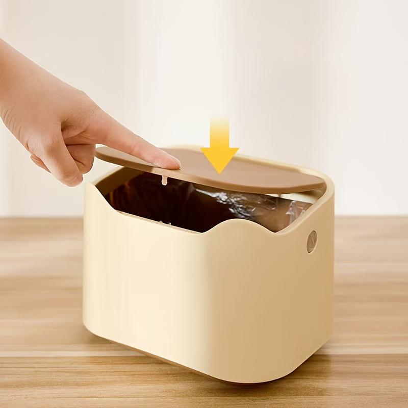 Automatic Cat Litter Trash Can with Odor Control Bags, Durable Plastic Pet Waste Bin for Indoor Cats, Easy Clean Replacement Bags Included