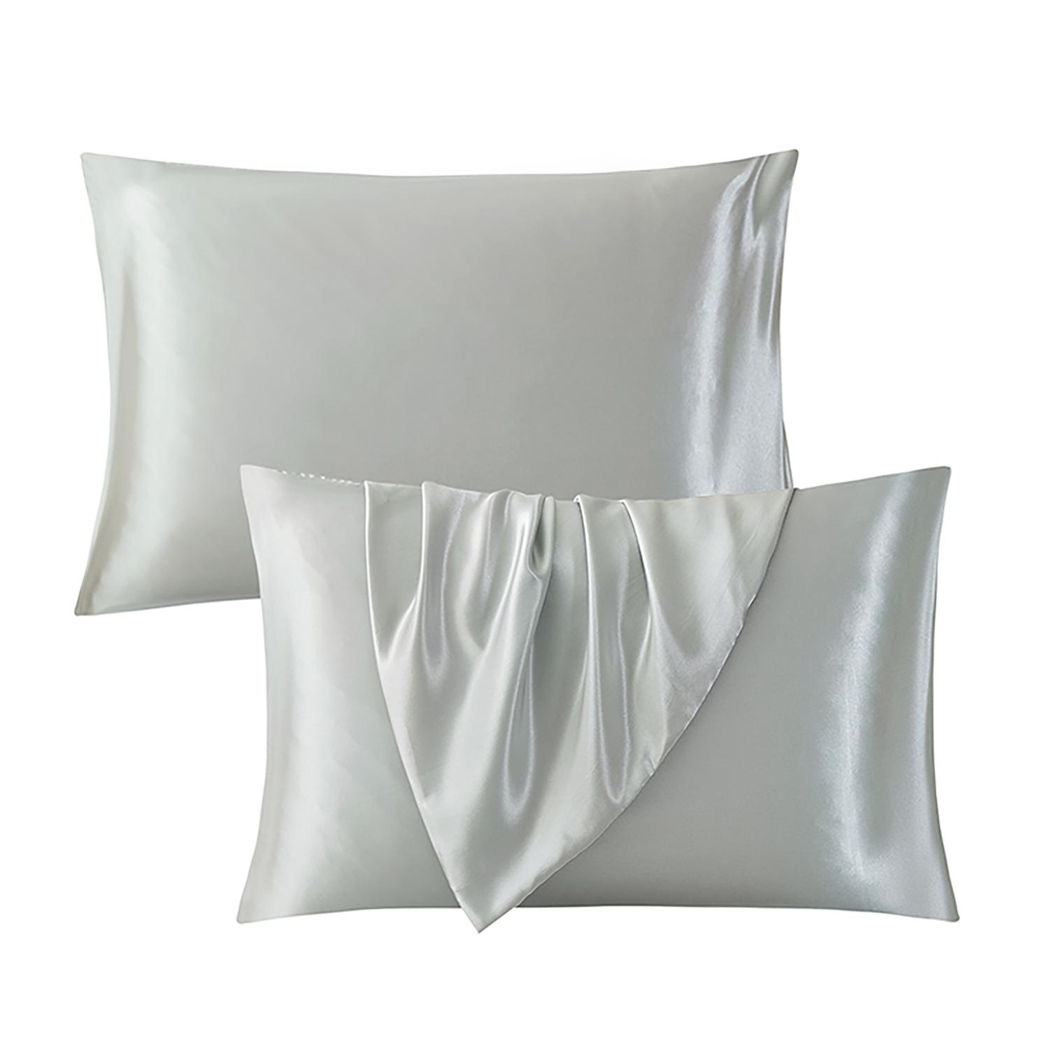 2-Piece Minimalist Solid Color Pillowcase Set Made From Premium Polyester Fabric, Skin-Friendly and Soft, Breathable and Comfortable, Durable and Wear-Resistant. Ideal for Bedroom, Sofa, and Living Room Home Decor. (Pillow Inserts Not Included)