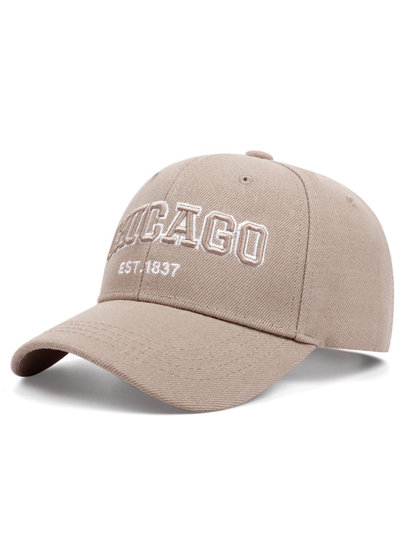 2026 New Simple Creative Hip Hop Hat CHICAGO Embroidered Hardtop Baseball Hat Street Fashion Personalized Skateboarding Hat Daily Commuting Decorative Hat Outdoor Leisure Sports Sunshade Hat Male Female Same Style