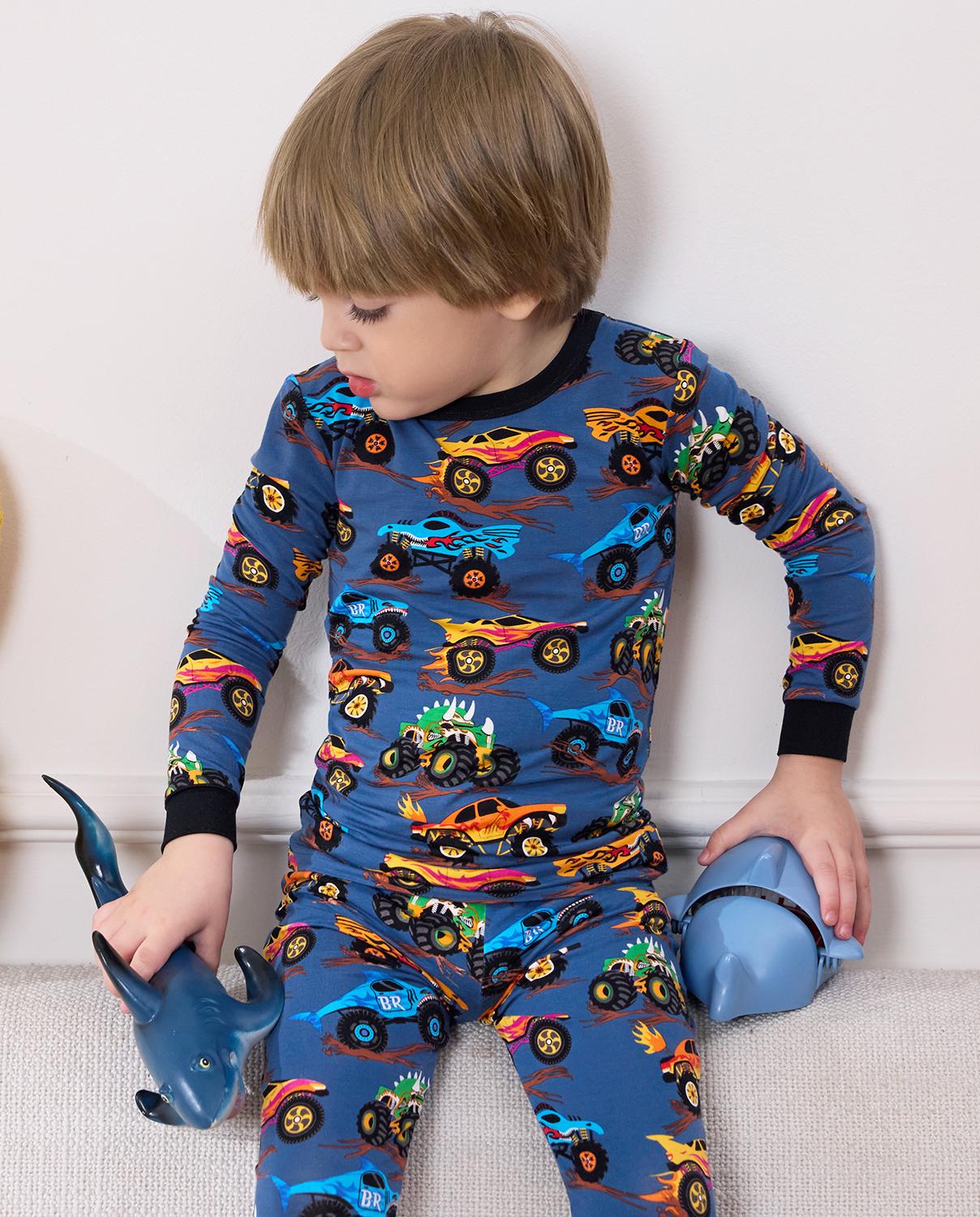 babee Reshinee Moisture-wicking Bamboo Pajama sets for Toddler Boys Girls,Temp-Sensing Babys Kids 2pcs Pjs,Long-Sleeve Snug Fit Sleepwear 12M-8Y Sets,Valentine's Day gift