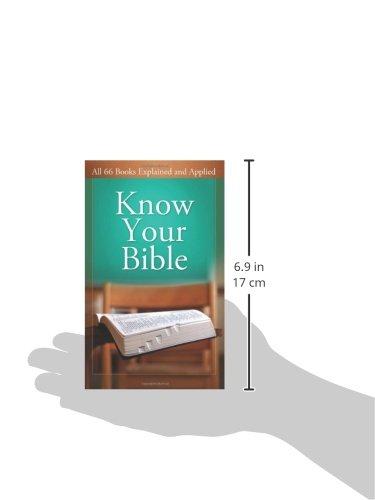 Know Your Bible: All 66 Books Explained and Applied Value Books Mass Market Paperback