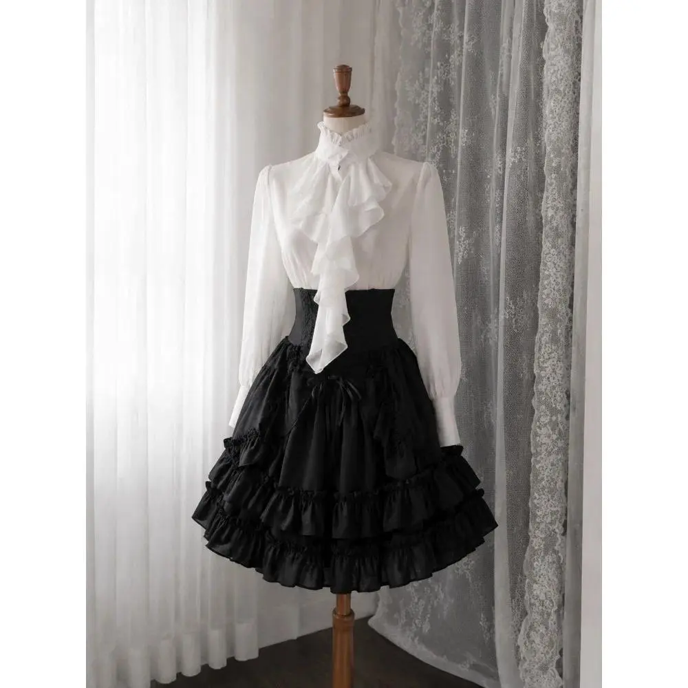 French Vintage Two Piece Sets Women Elegant Casual Blouse Mini Skirts American Retro Suits Autumn Evening Party Daily Outfits