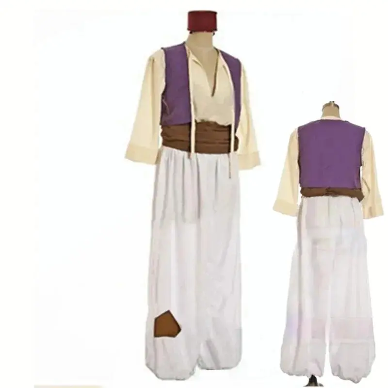 Anime  Aladin Mythical Prince for Adults Cosplay Complete Set Clothing Man Dance Party Movie Halloween Cosplay Costume