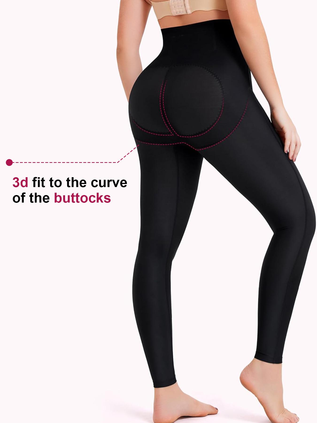 Women's High Strength Stretchy Slimming Waist Cincher Pants, Adjustable Buckle, High Waist, Plain Pattern, Casual Style, All Seasons