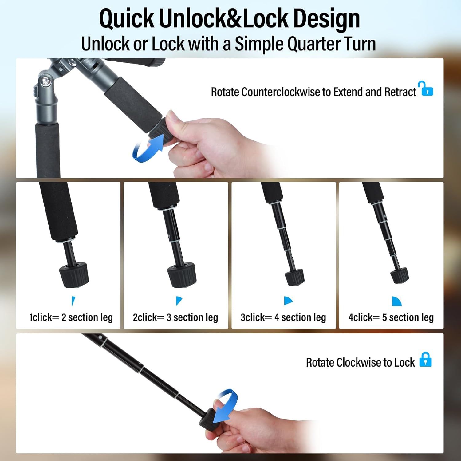 Compact Mini Desktop Tripod, 20"  Portable Small Tabletop Tripod Stand with 360? Ball  for DSLR, Camera, Phone,  up to 17.64lbs, Phone Holder Included, AM-TT50