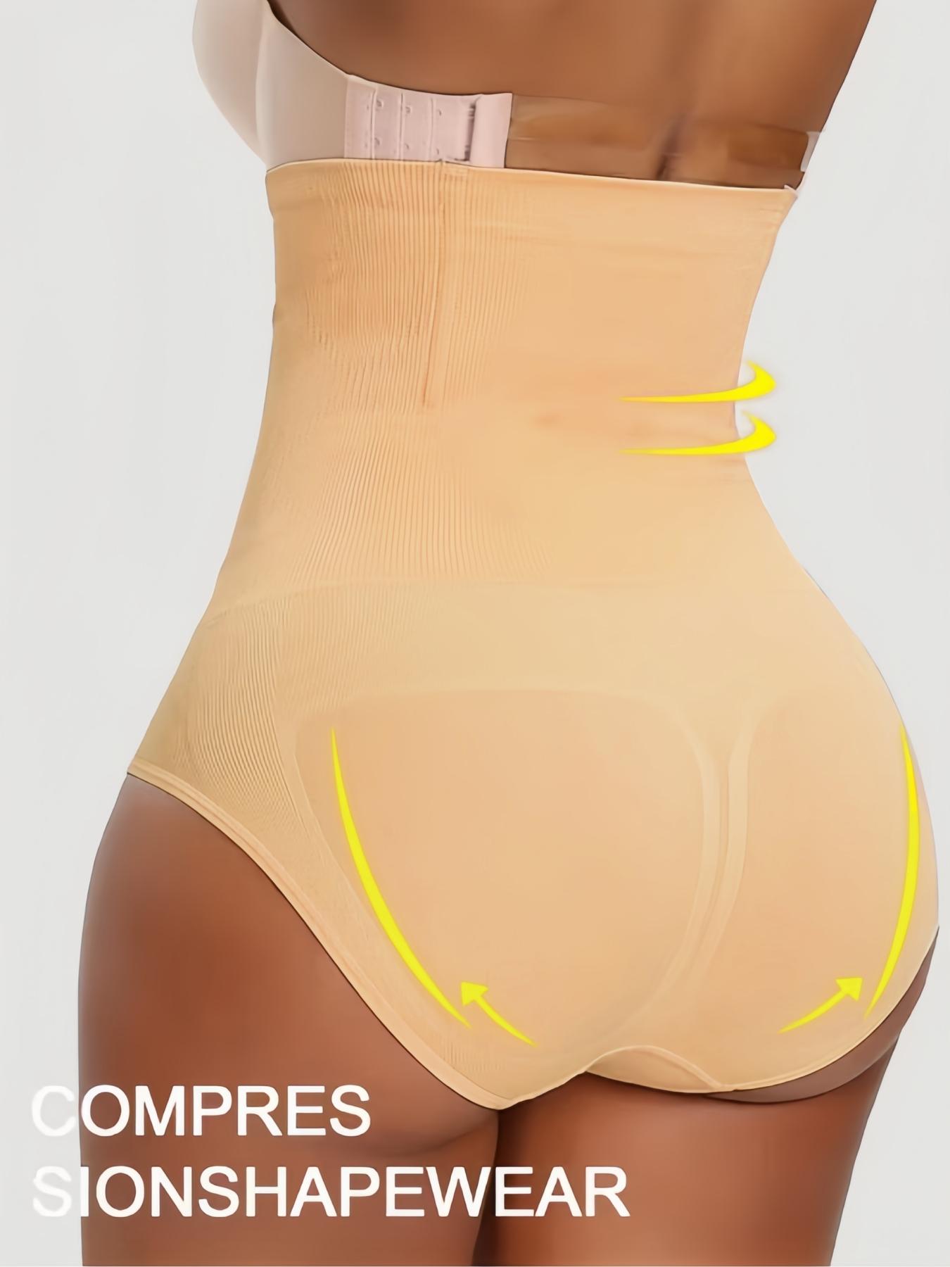 1 Count Women's Seamless High Waist Panty, Solid Color Butt Lifting And Tummy Control Body Shaper Shorts, Tight-Fitting Bottoms for Ladies, Sheath Flat Belly Briefs Butt Lifter, Shaping Panties, Underwear, Suitable For Various Occasions