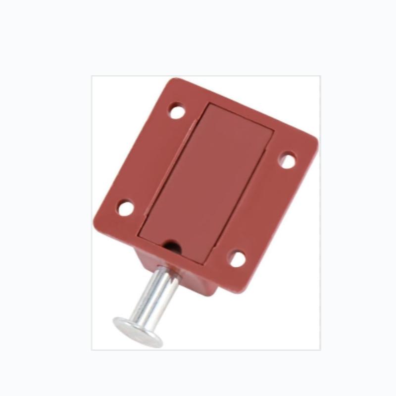 Abs Plastic Spring Latch Automatic Button Cabinet Door Surface Mount Latches Set of 4, Durable and Easy to Install Kitchen Hardware