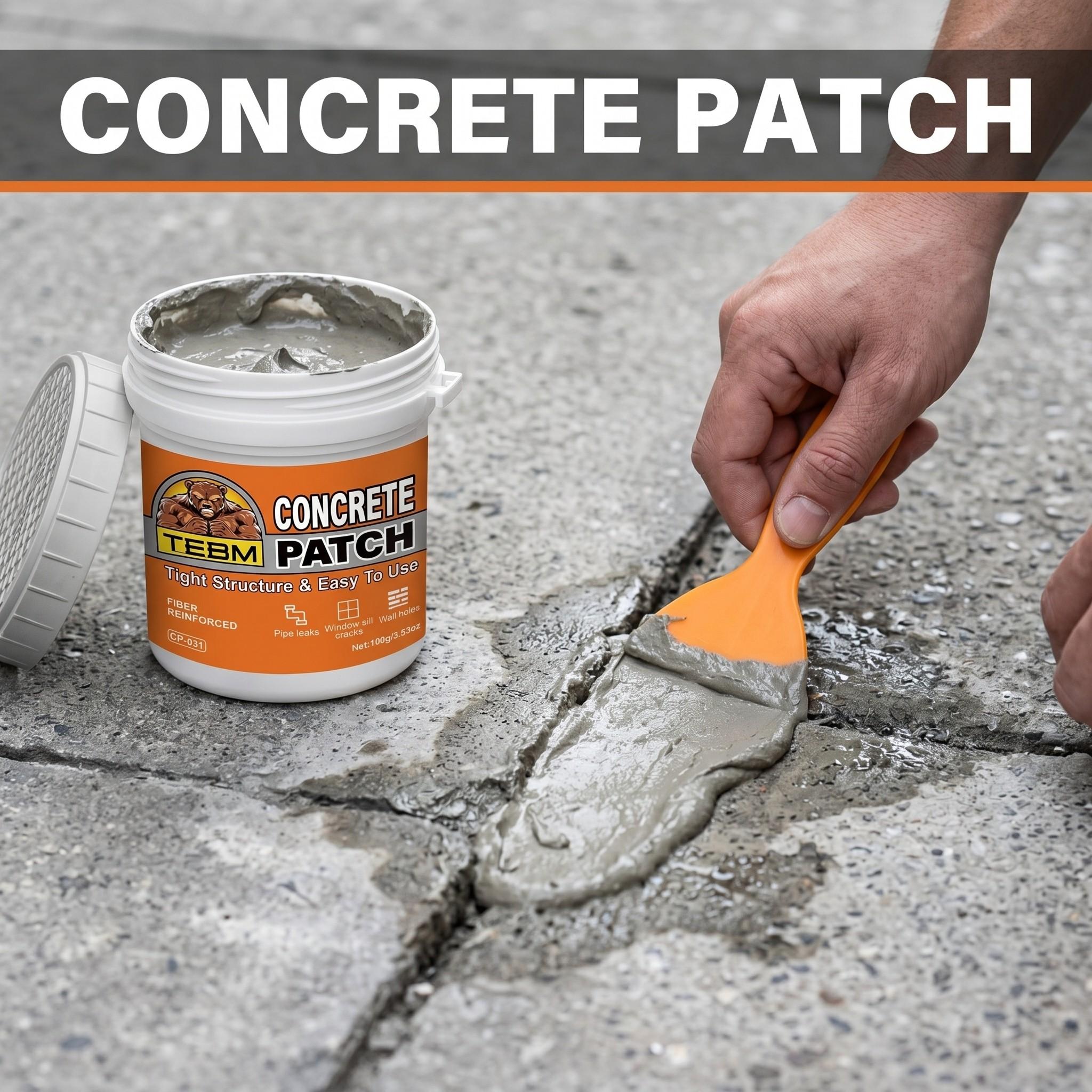 Industrial Grade Cement Crack Filler, Non-Shrinking, Smooth Seamless Finish, Weatherproof, Waterproof, Ideal for Foundation Repair, Concrete Restoration