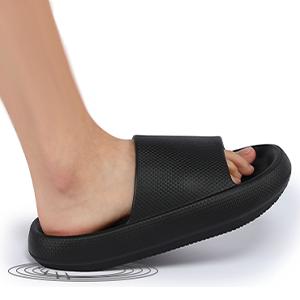 Cloud Slippers for Women and Men, Pillow Slippers Super Soft, Thick Sole Slides for Women with Anti-Skid Sole