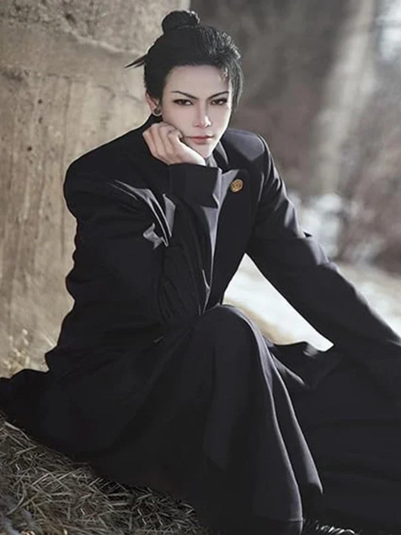 Gojo Satoru Cosplay Costume Uniform for Men Jujutsu Kaisen Cosplay Outfit And Sunglasses Geto Suguru Cosplay Uniform