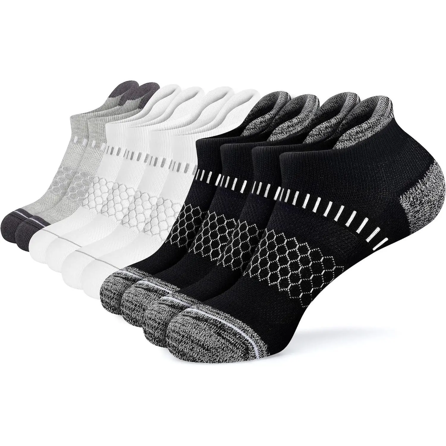 Black+white+grey(5 Packs)