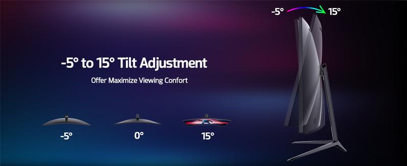 27 Inch Curved Monitor 2K 165Hz 1500R, QHD 2560*1440p Gaming Computer Monitor, 16:9 HDMI Display, 1ms(MPRT), FreeSync, 99% sRGB, Eye Care HDR PC Screen Built-in Speakers, VESA, Tilt Adjustable, Black gaming monitor