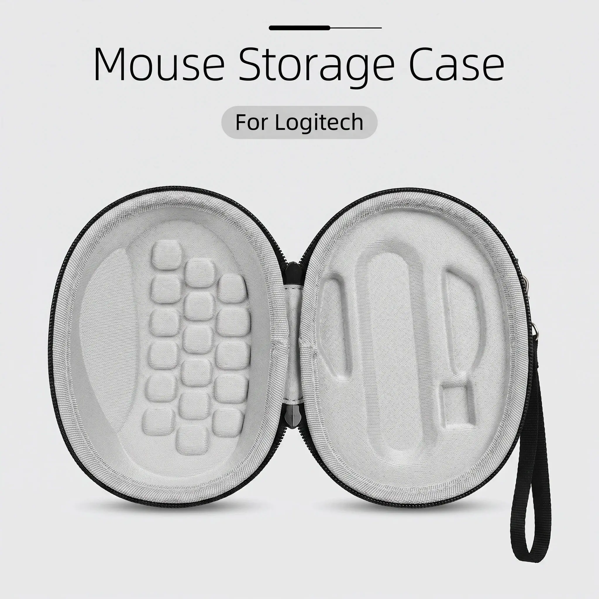 Logitech Master3 Mouse Case, Business Minimalist Style, Eva Hard Shell Waterproof Shockproof, Durable Zipper with Detachable Handle