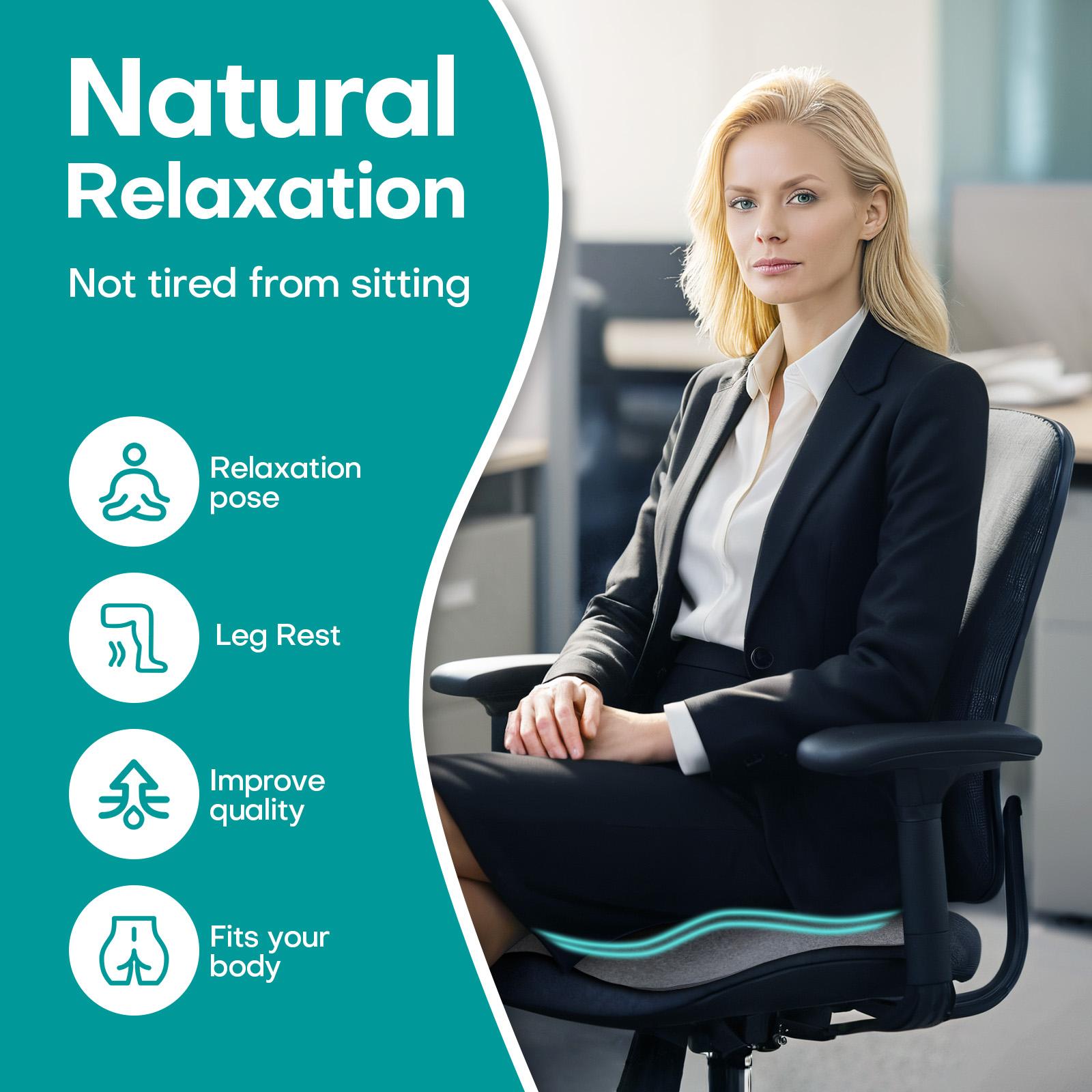 Concave U-shaped donut pillow for office, car, and home seats. Memory foam pillow with washable and breathable cover, suitable for long-term sitting, for office chairs, gaming chairs, and car seat upgrades, Seat Cushion Pad