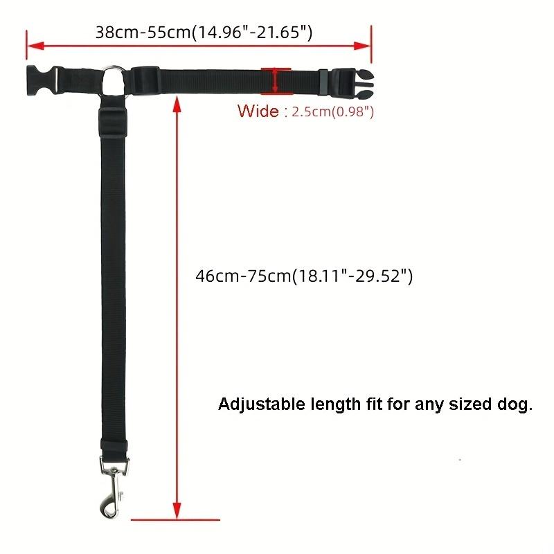 Adjustable Pet Car Safety Harness, Harness Travel, Two-In-One Nylon Lead Belt and Rear Seat Safety Strap, Secure Your Pet While Driving
