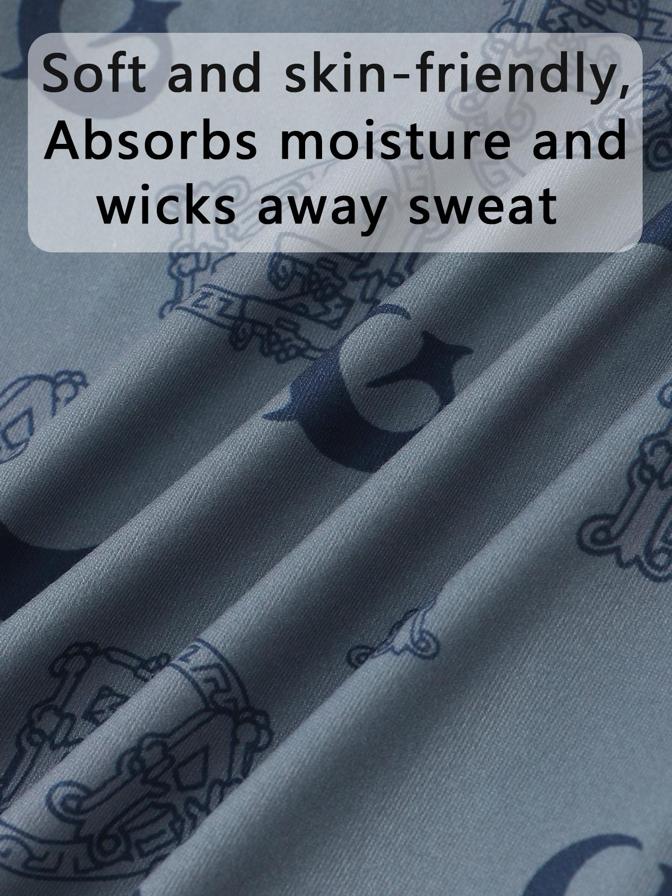 3Pcs Luxury Grid Men's Boxer Briefs | Gold Line Design Breathable Underwear | Stylish Stretch Boxers Shorts for Men