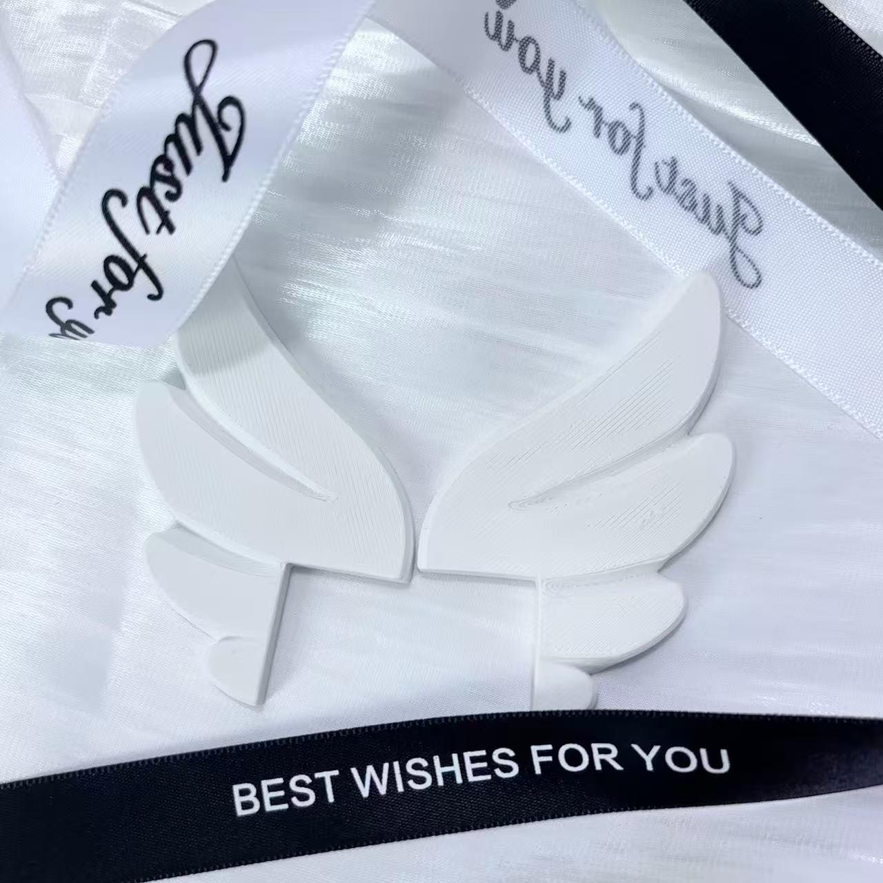 Angel Wings Screen Decoration for Monitor TV Car Display Aesthetic Desk Setup Cute Room Decor