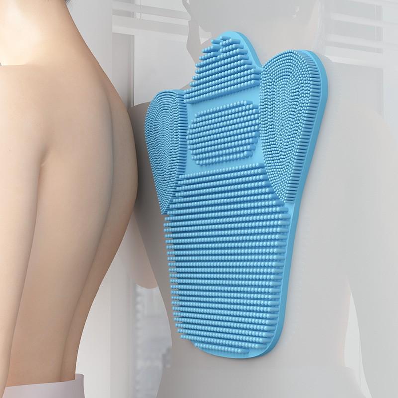 Large Multi-Functional Suction Back Scrubber Brush, Soft Bristles for Deep Massage, Comfortable Design, Ideal for Bathing and Foot Soaking