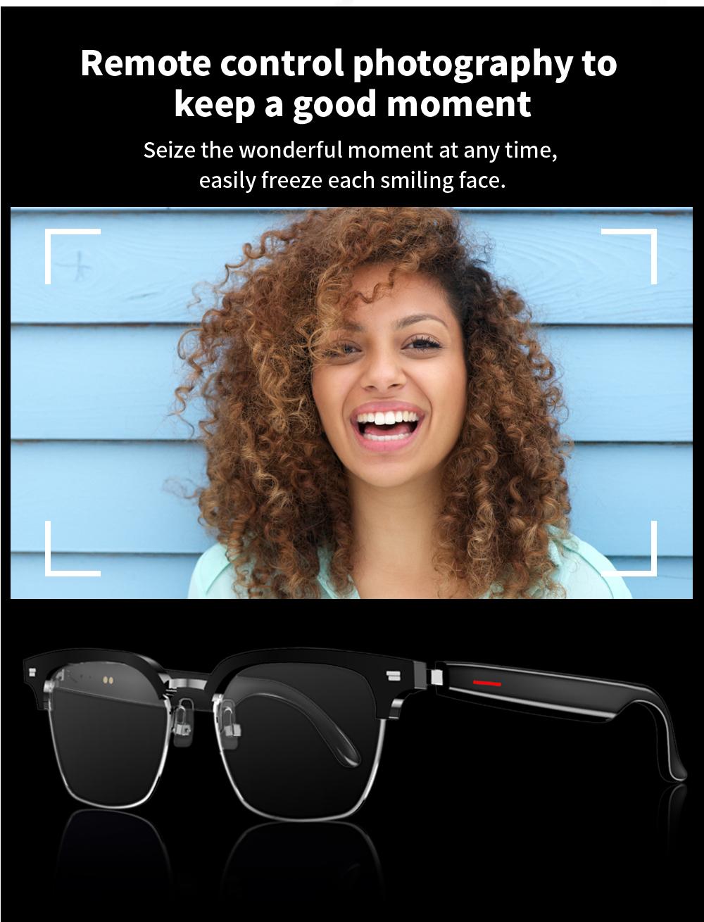E13 Smart Glasses UV Protection Anti-Blue Light , Bluetooth Compatible for Men & Women , Multifunctional Wireless Glass fathersdaygift