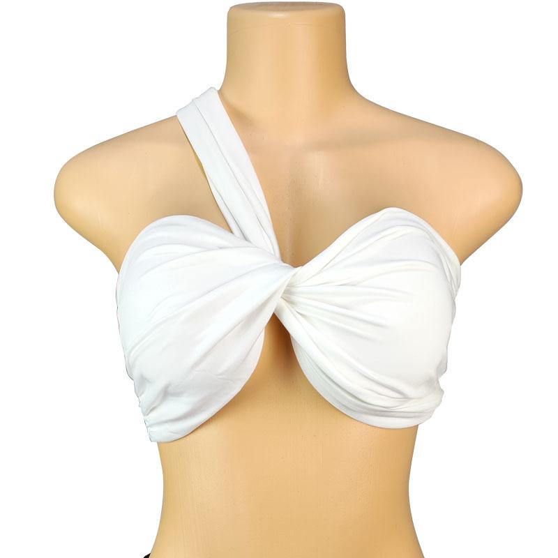 Sexy Tank Top Cross Bandage Backless Sleeveless Halter Crop Tops Women Bare Midriff Camisole Female Tube Top Cropped Vest