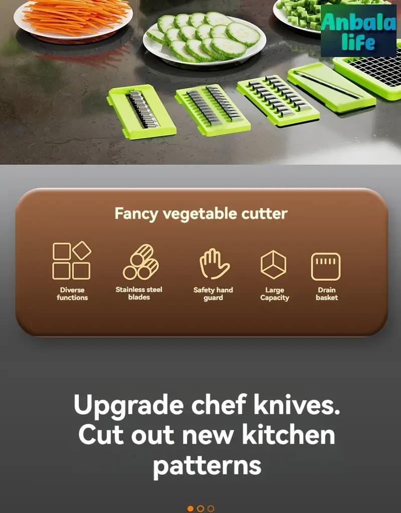 Multifunctional Vegetable Chopper, Garlic Chopper, Onion Potato Grater,Vegetable Cutting Machine,Kitchen Accessories Utensils