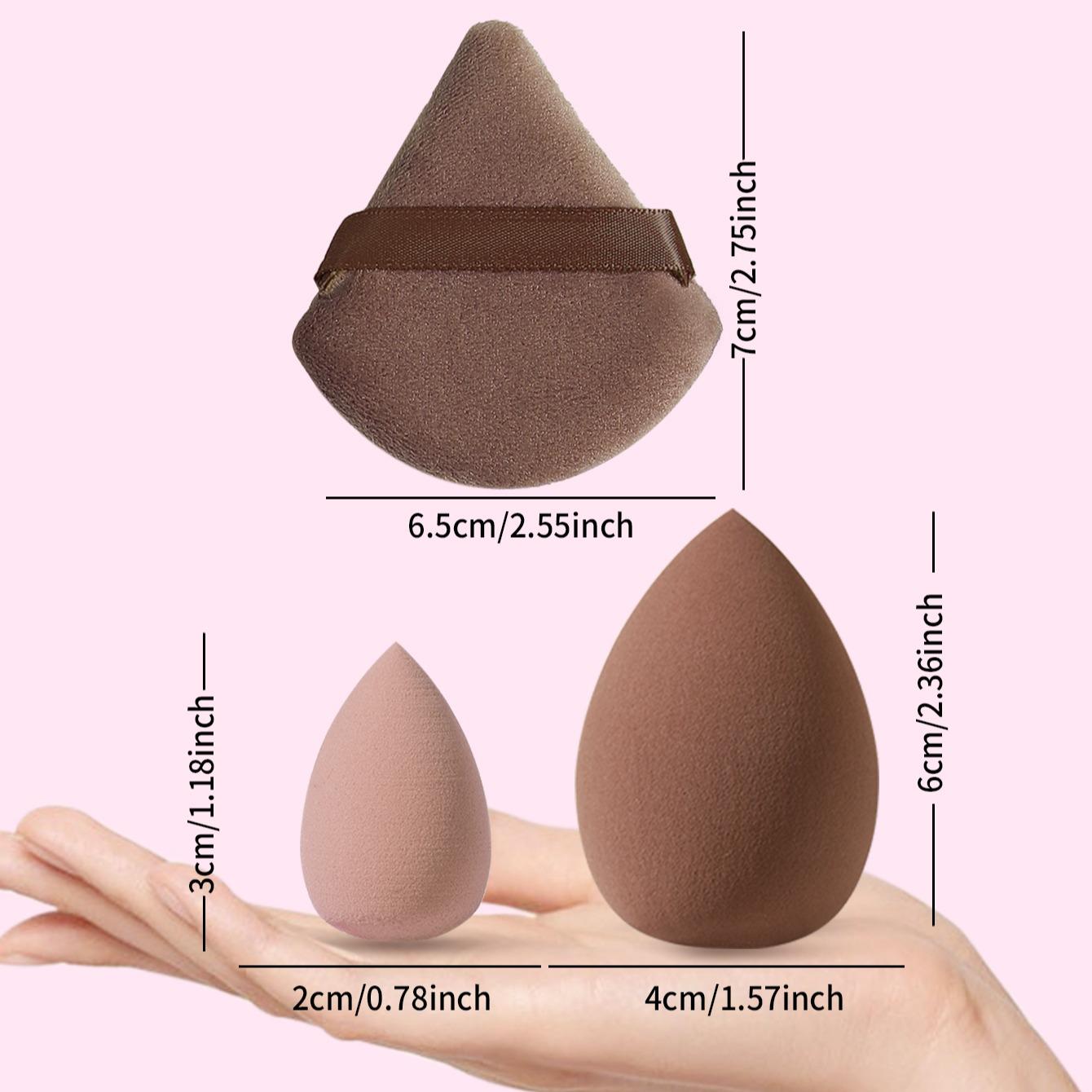 Makeup Tools Set for Women Summer Makeup, 9 Counts/set Including 6 Beauty Blender & 3 Makeup Powder Puffs, Soft Cosmetic Accessories for Contouring, Blending, Facial Detailing, Cosmetics Makeup Tool