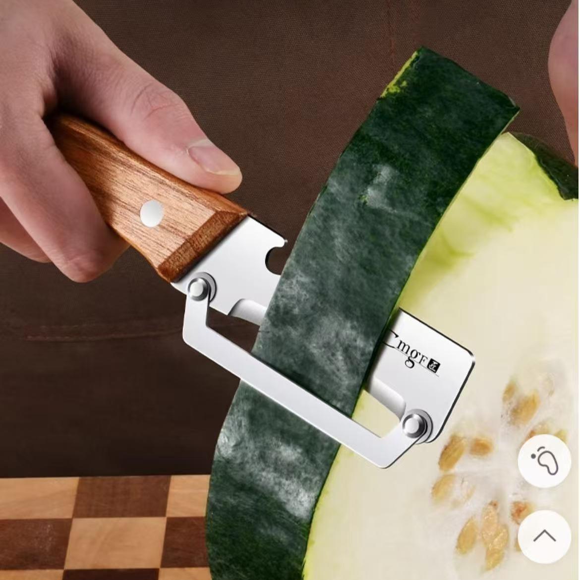 Fruit & Veggie Peeling Made Easy! Multi-Function Stainless Steel Tool 🚀 #HomeHacks