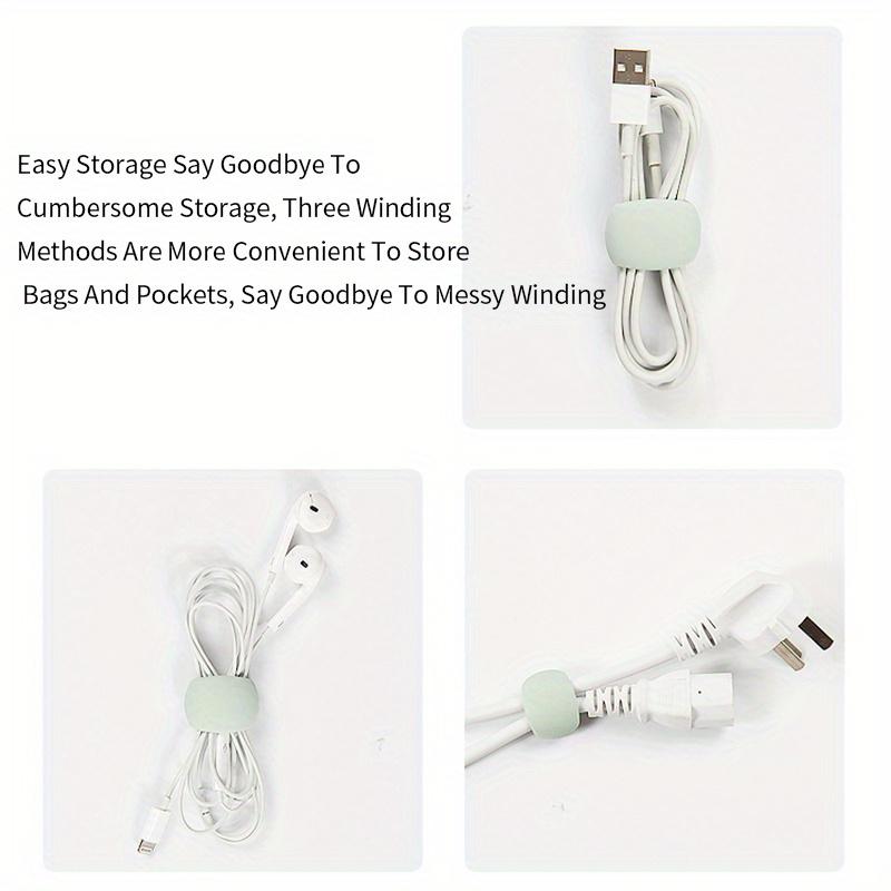 6/12pcs Mix And Match New Cable Storage Organizer, Data Cable Storage Buckle, Travel Data Cable Hub, Earphone Charging Cable Winding Storage Buckle, Simple Multi-Functional Winding Buckle