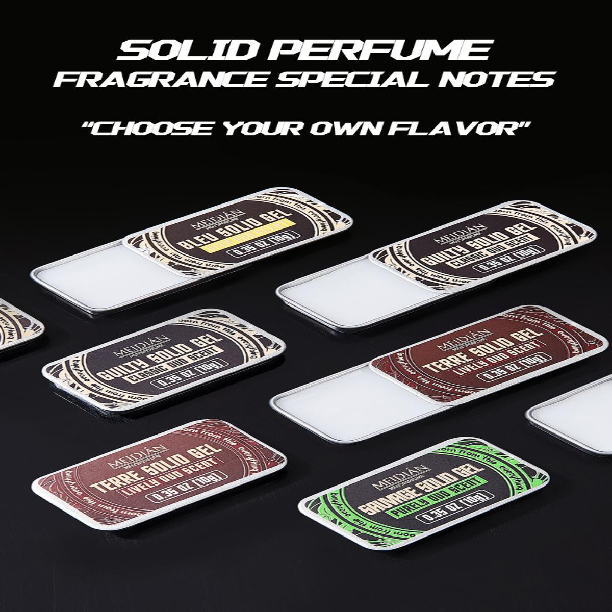 Men's Portable Perfume Stick Set, Fragrance Perfume, Long-lasting Solid Cologne Floral Woody Scent, Pocket-sized Body Balm Gift Box, 4-piece set