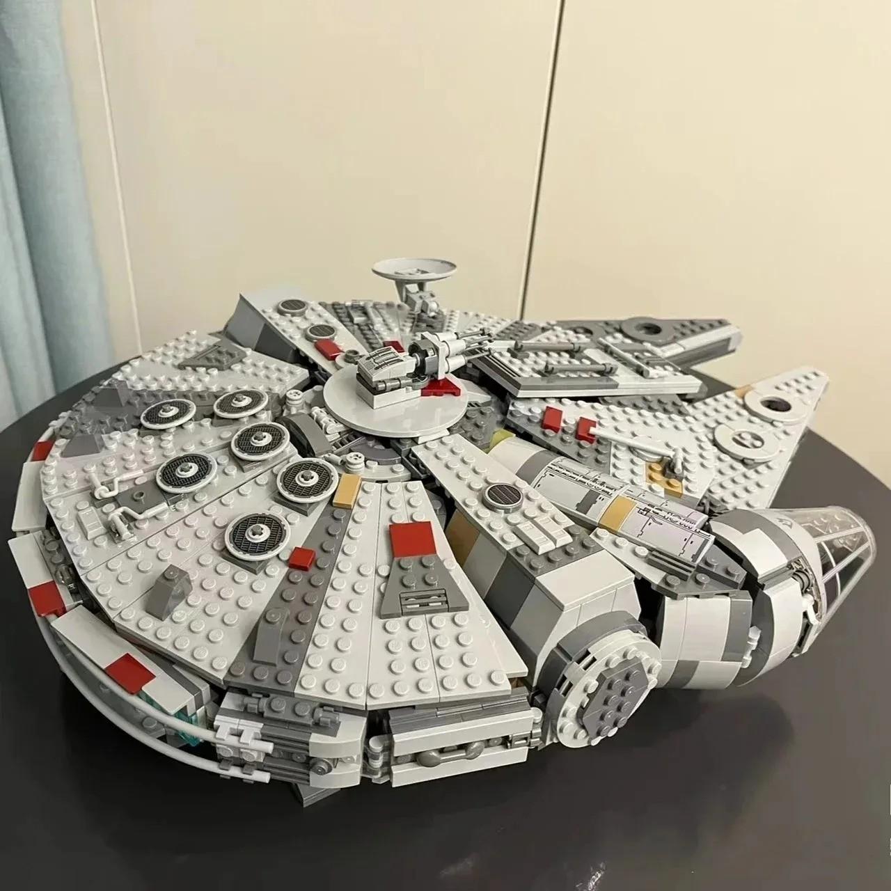 1381 Pieces Space Millennium War Ship Set, Falcon Alien Mini Model Kit, Building Blocks Toy for Adults and Kids, Holiday Gift