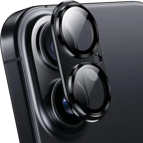iPhone 16/16 Plus/iPhone 17 Camera Lens Protector Case, Tempered Reinforced Glass, Durable Metal Frame, Scratch-Resistant Cover, Phone Accessories, Protection, Phone Guard