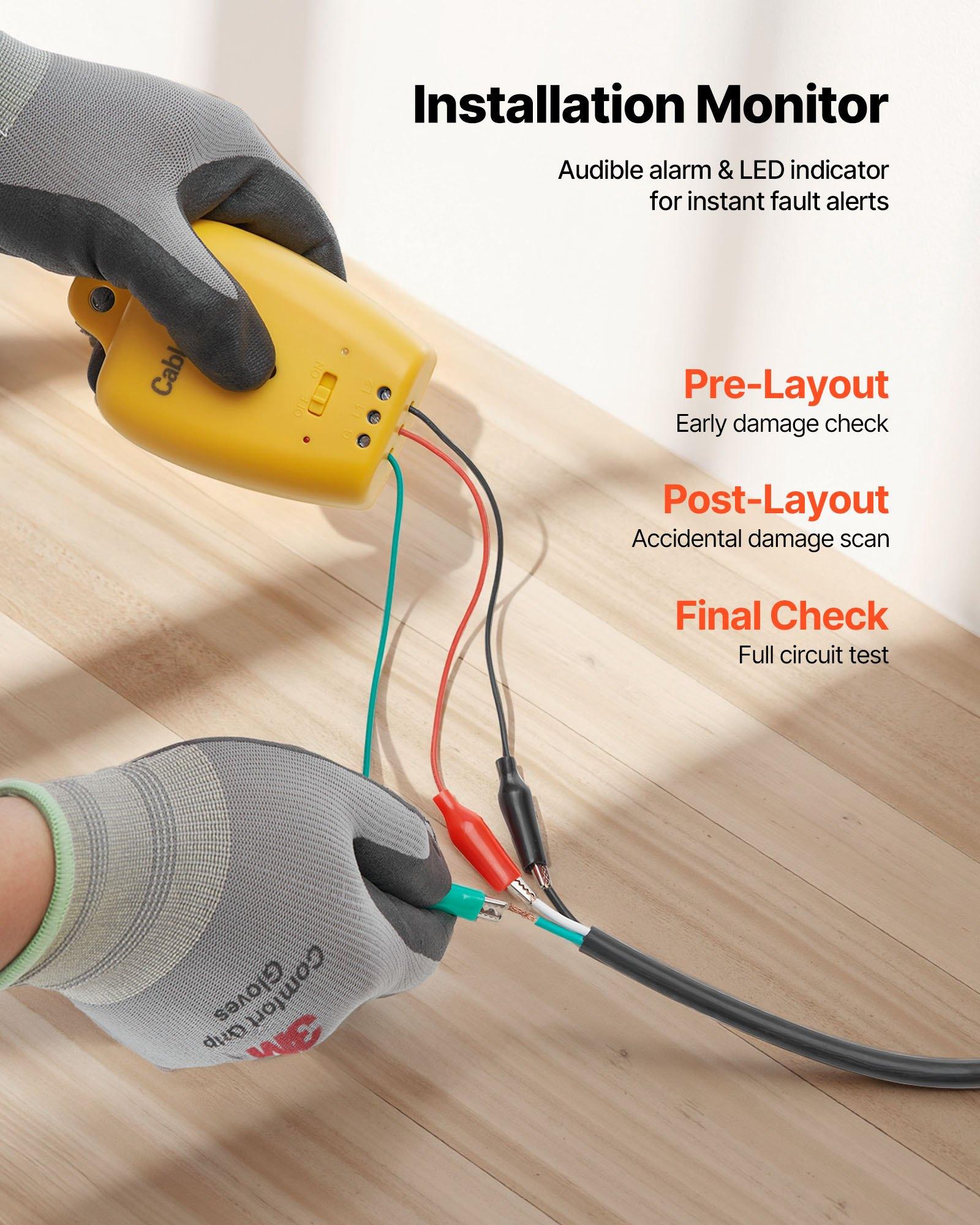 【Summerfinds】VEVOR 50 sqft Floor Heating Mat System, 120V Electric Radiant Heated Floor System, with Decoupling Membrane & Smart Control Thermostat & Alarm, Easy Installation for Tile, Stone, Vinyl