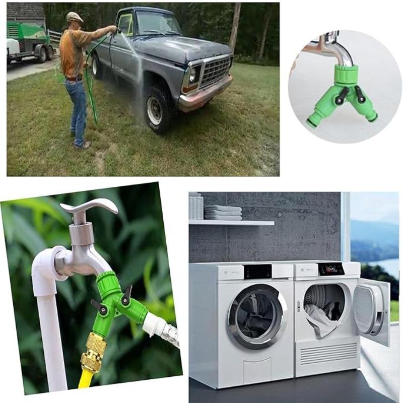 Faucet universal adapter, dual-switch quick water distributor, household gardening greenhouse irrigation hose quick-connect accessory