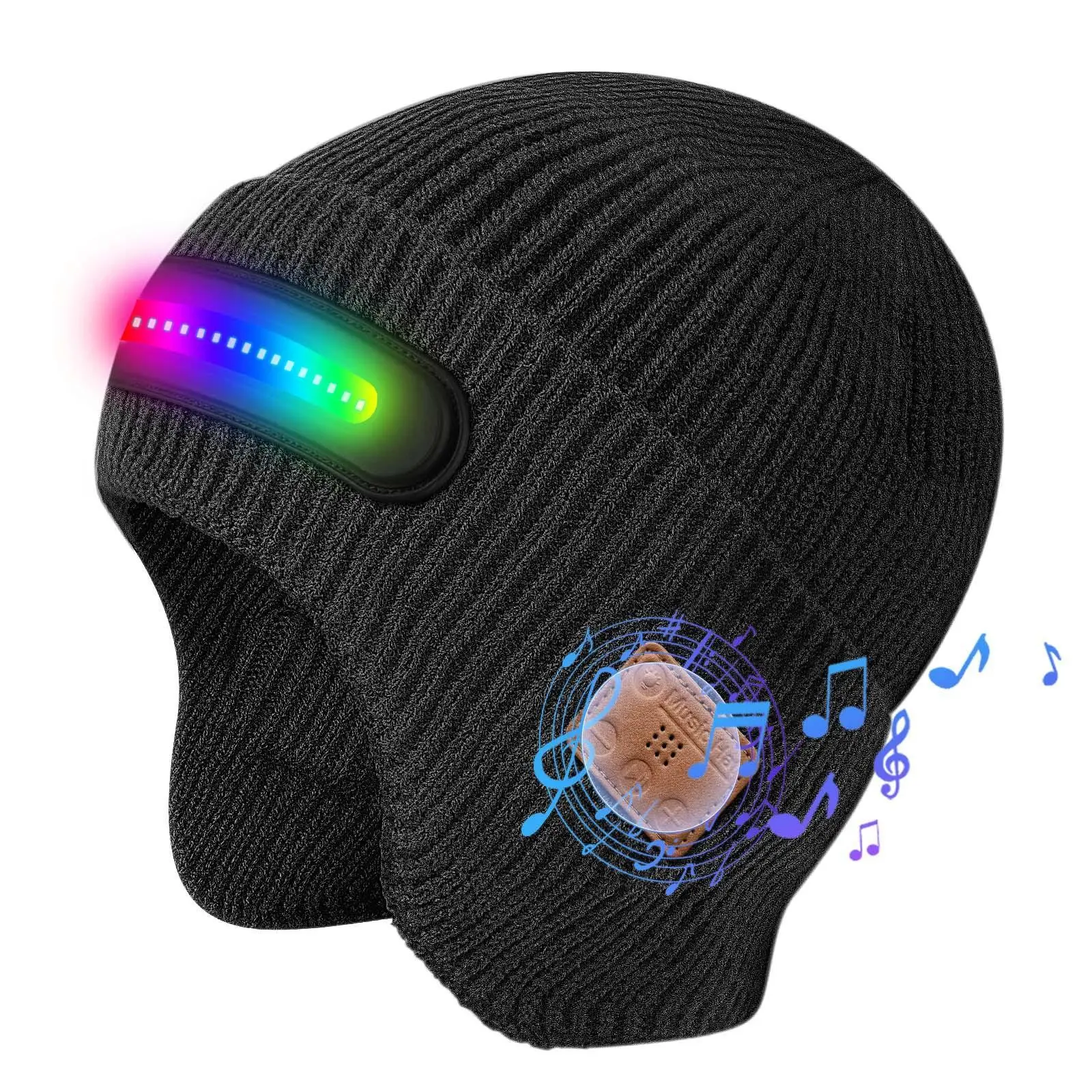 LED Glare Lighting Bluetooth Music Cap - Four Seasons Cycle Spider Web Sports Cap, a unique birthday gift for outdoor enthusiasts