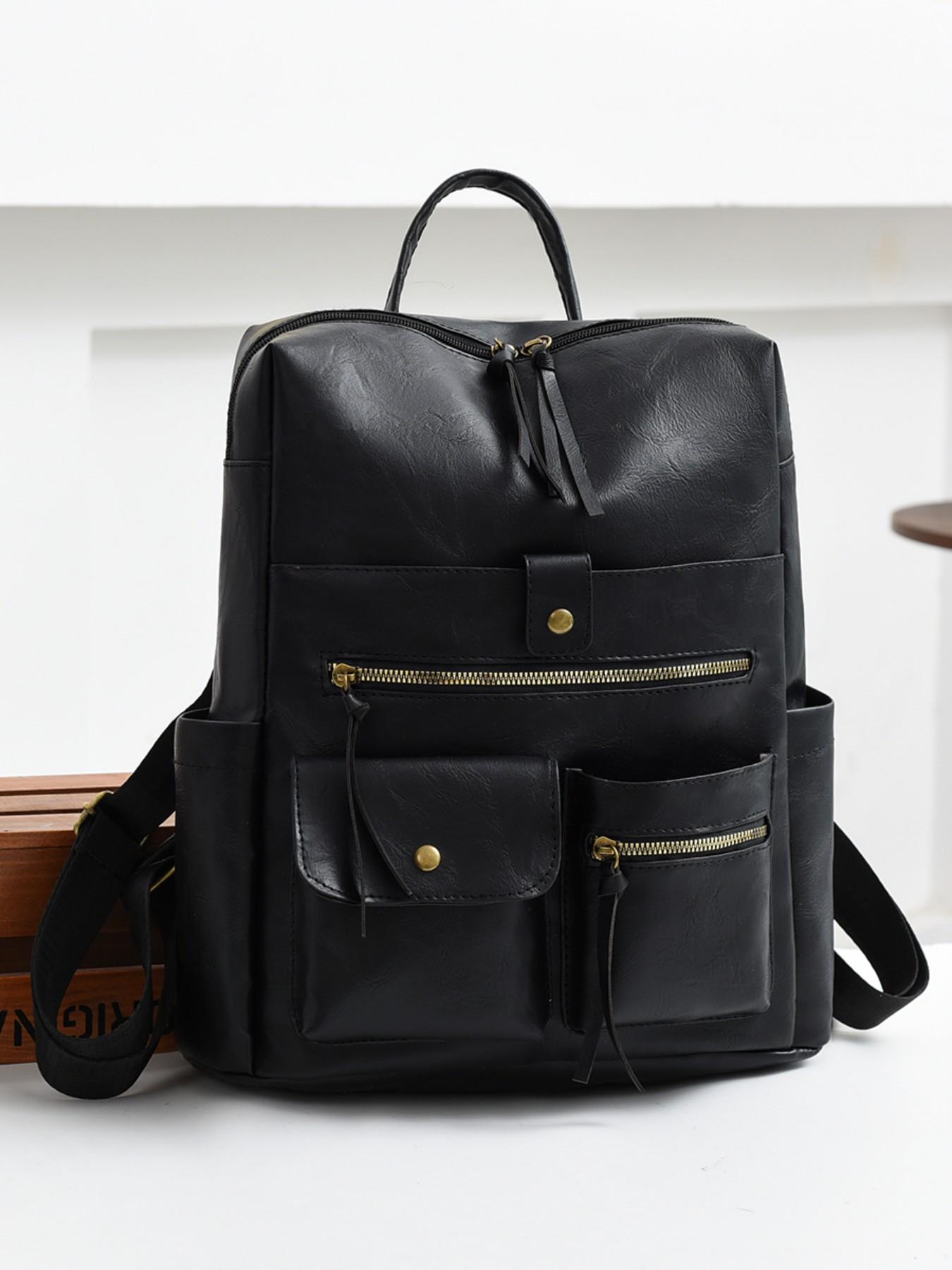 Women's Casual Backpack, Durable Backpack, Large Capacity Multiple Pockets, Outdoor Travel Commute Shoulder Bag, All Seasons Use