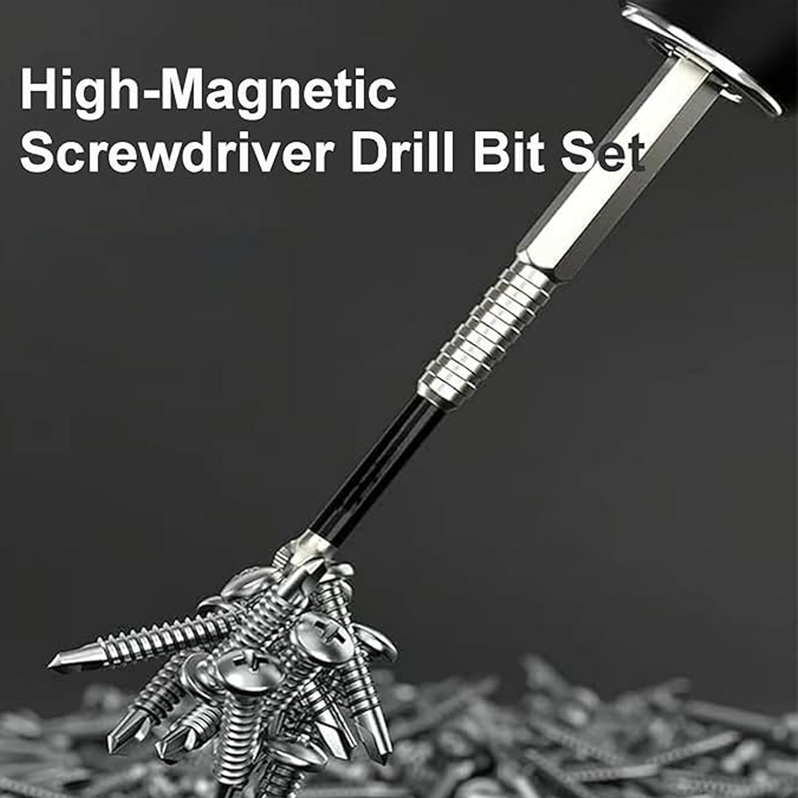 K5 Impact Driver Bit Set,Impact-Resistant and Non-Slip Bit,Titanium Alloy Impact Non-Slip Cross Head,High Magnetic Screwdriver Drill Bit.