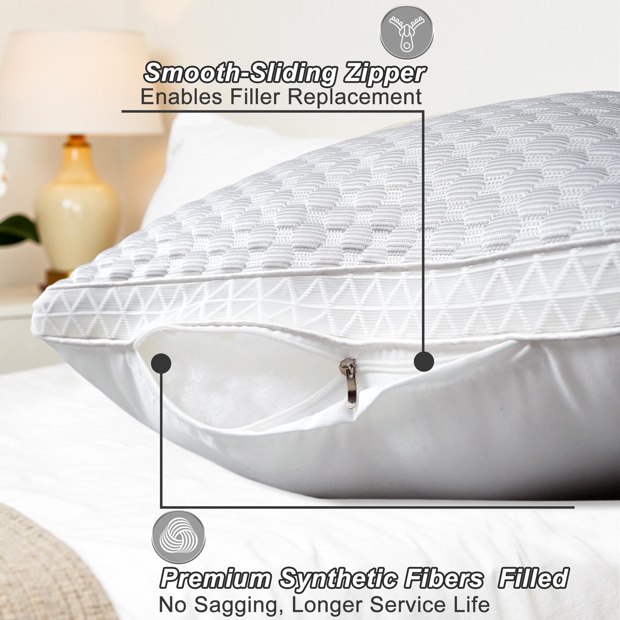 Raybee Luxury Neck Pillows 2 Pack,Bed Pillows Set of 2,Adjustable 5-star Hotel Quality Pillow for Side Back Sleeper, Holiday Gifts , Decor Bedroom Accessories【Black Friday】