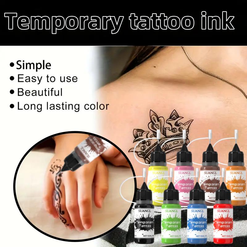 Haina Multi-Color Temporary Tattoo Kit Full-Coverage Washable Face Paint Makeup Cream with 8-Color Ink & 60+ Designs for Festivals Parties Events Cosmetic Cosmetic Water Soluble Body Paint Makeup Kit permanent tattoo marker Haina Multi-Color Temporary Tattoo Kit Full-Coverage Washable Face Paint Makeup Cream with 8-Color Ink & 60+ Designs for Festivals Parties Events Cosmetic Cosmetic Water Soluble Body Paint Makeup Kit permanent tattoo marker