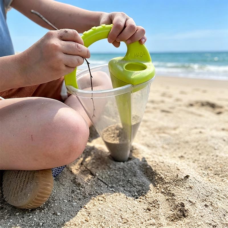 Portable Handheld Beach Sand Funnel Toy Kids Outdoor Sand Spark Flowing Sand Play Toy Summer Beach Sandcastle Making Toy For Children