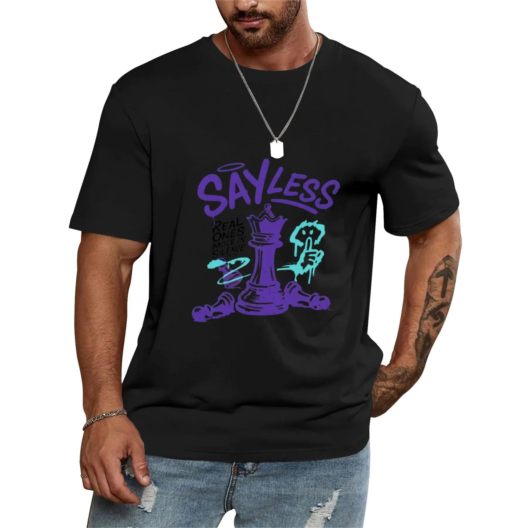Funny Retro Purple Grape 5 Matching Men  Team T-Shirt Street Hip-Hop Style Men's T-Shirt1