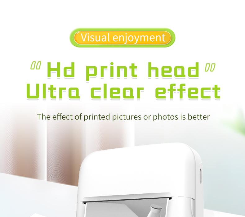 Mini Printer: Inkless Wireless Portable Design, Supports Photos Text Web Pages Bills, Perfect for Instant Printing Anytime Anywhere Mini Printer: Inkless Wireless Portable Design, Supports Photos Text Web Pages Bills, Perfect for Instant Printing Anytime Anywhere