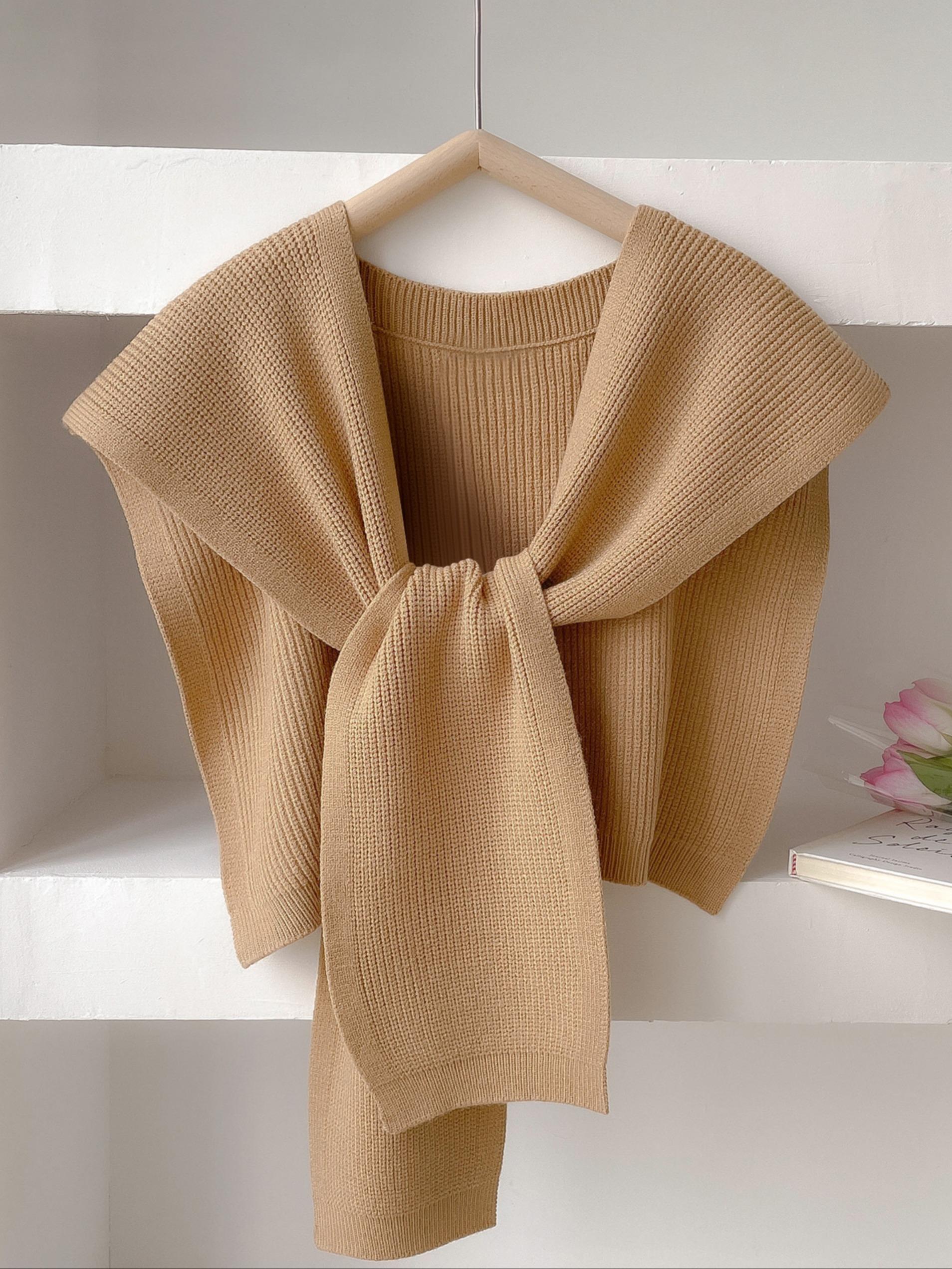 Women's Solid Color Scarf, Casual Soft Comfortable Shawl for Women & Girls, Fashion Accessories for Daily Wear