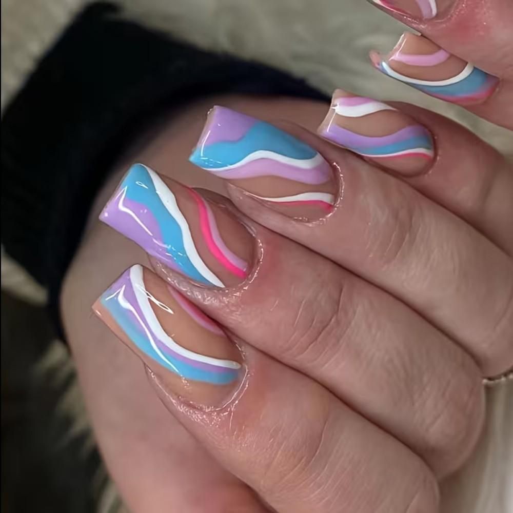 600pcs Medium Square Gel X Nail Tips - Matte Black Pure Color, Middle Length Full Cover False Nails, Easy to Apply Flexible Acrylic Fingernails for Nail Extension and Press-On Art