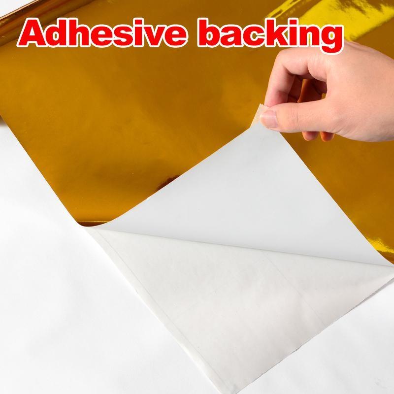 Gold Wallpaper Self-Adhesive Cleanable Removable Peel and Stick Refrigerator Speaker Dryer Cabinet Oven Appliances Furniture Renovation Kitchen Glitter Wallpaper 17.7" X 78.7"