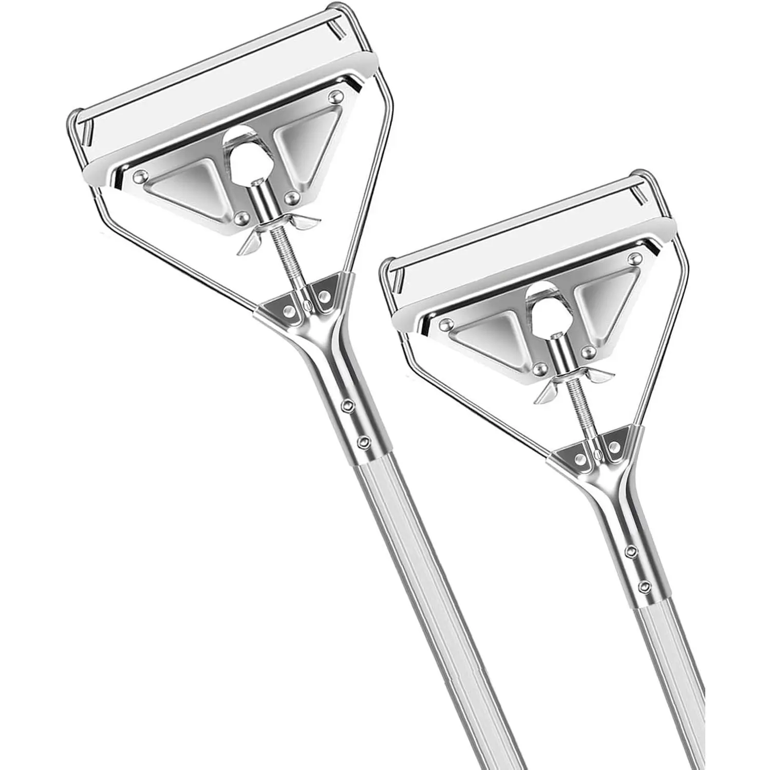 Commercial Mop Handle Heavy Duty,2 Pack | 59"Industrial Metal Mop Stick Replacement for Home,Garage, Office,Workshop,Warehouse Floor Cleaning