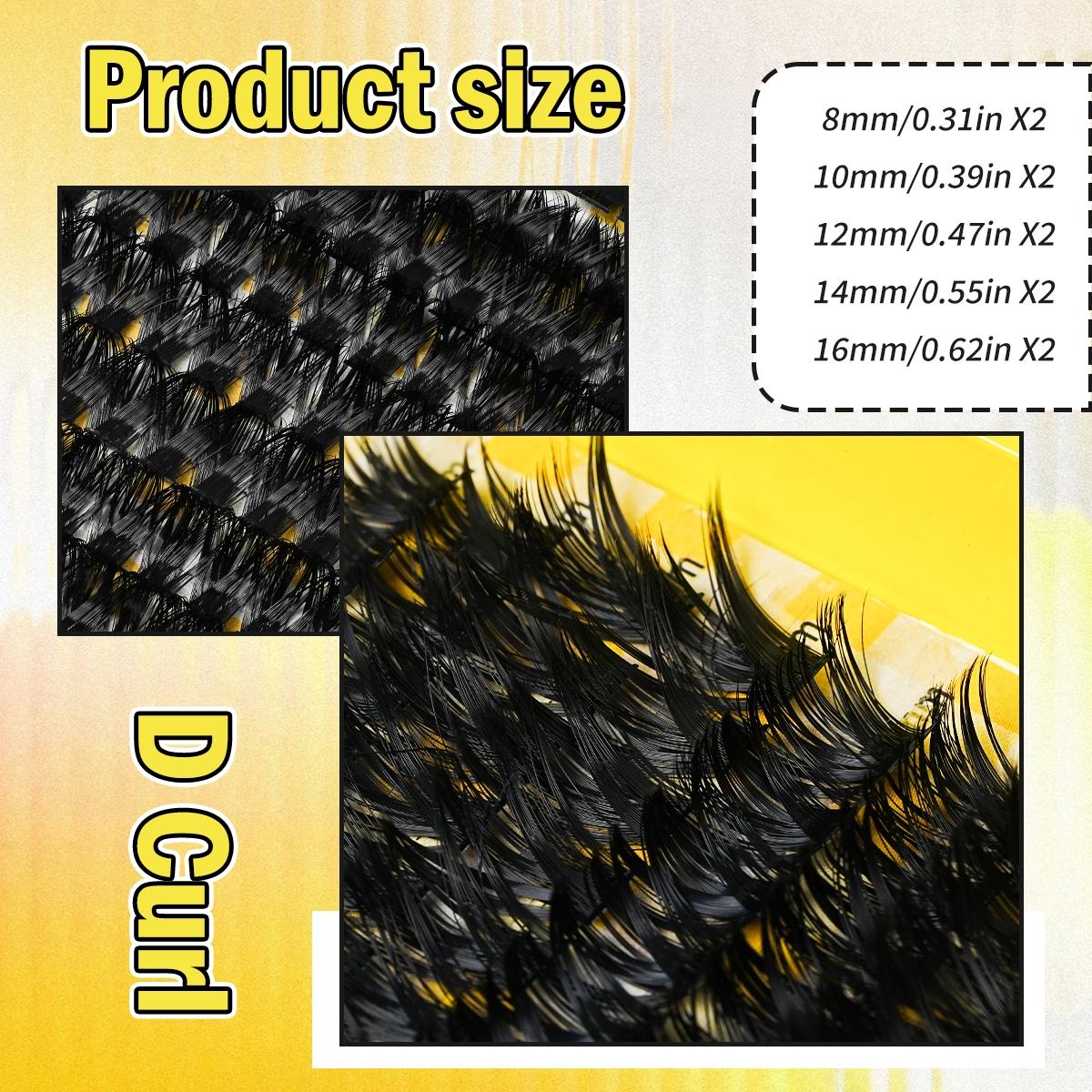 Cluster False Eyelashes, Soft Fluffy Imitation Mink Fur Material, Fashion Versatile Natural Cross Design, DIY Attachment Suitable for All Styles