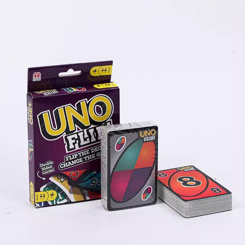Flip Card Game Uno, Mattel Games Wildcard Uno, Fun Family Party Game, Party Game Cards, Engaging Uno Flip Design, Perfect for Gatherings and Parties