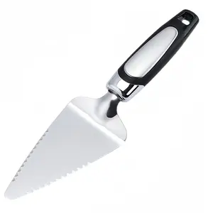 Pie Server Spatula,Stainless Steel Cake Cutter Slicer,Pizza Tart Dessert Cutter,Black