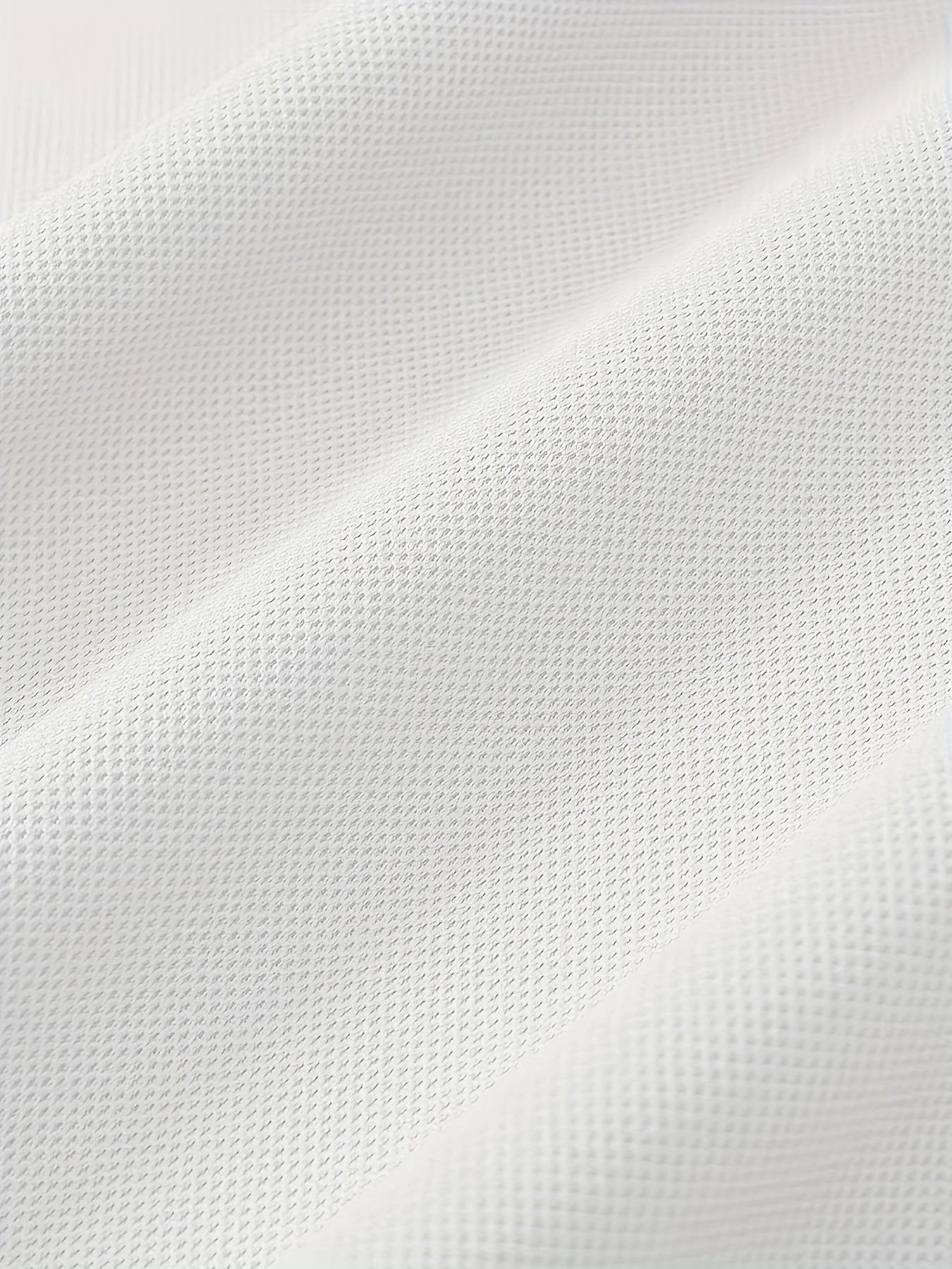 Men's Short Sleeve Polo Shirt, Embroidered Golf Pattern, Business Casual Simple Design, Fitted Style, Graphic Print