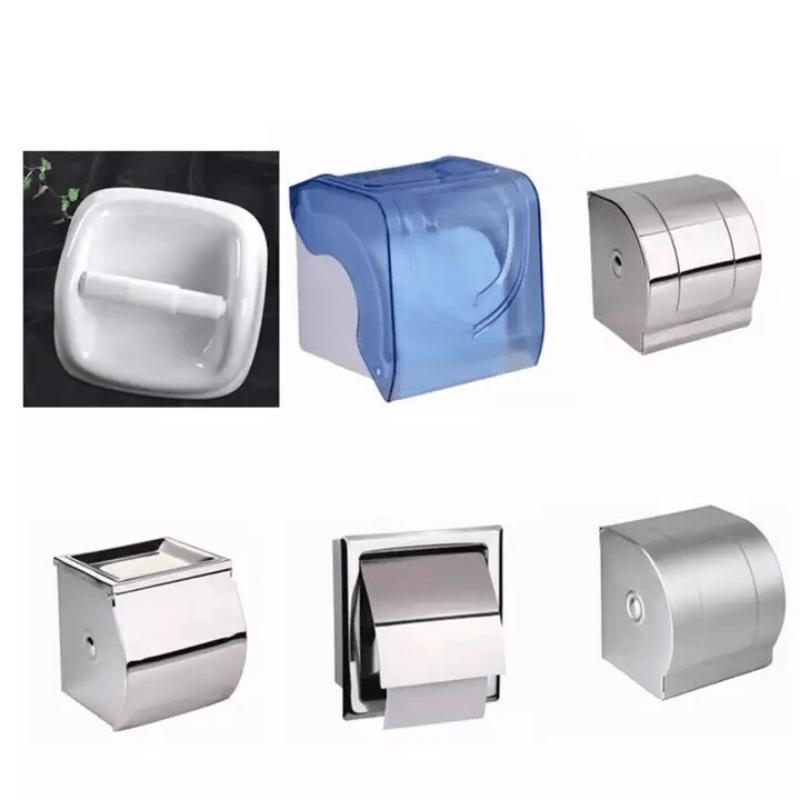 1pc Toilet Paper Holder Roller Replacement Plastic Spring Loaded Retractable Plastic Toilet Tissue Roll Holder Paper Holder Insert